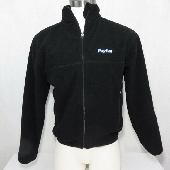 Paypal Fleece Stretch Jacket S Black Full Zip Port Authority Global Summit 2007 - Picture 2 of 11